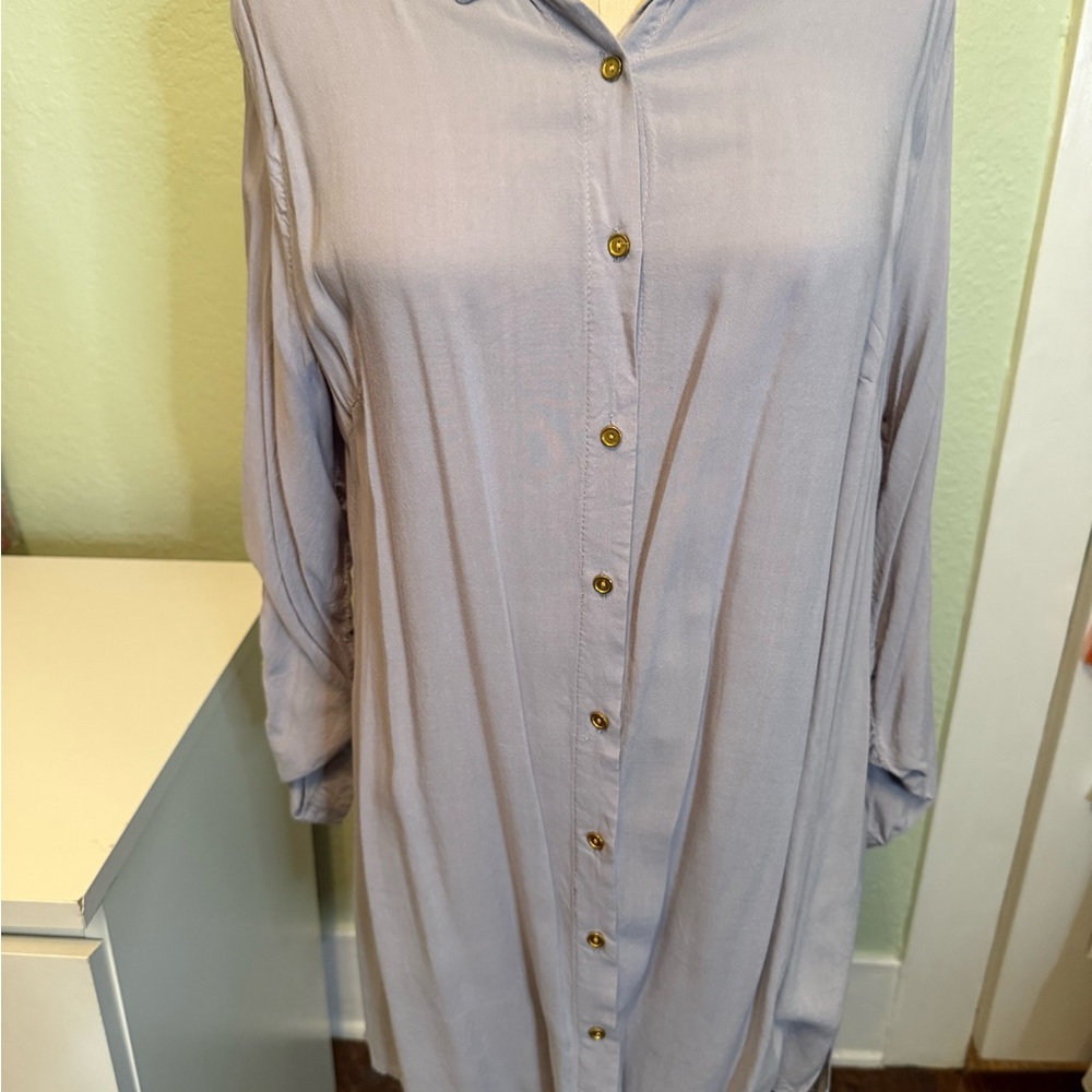 New Look Draped Open Back Shirt XL